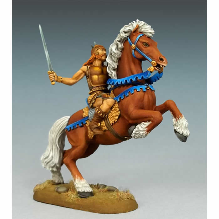 DSM1312 Mounted Male Warrior Miniature Elmore Masterwork