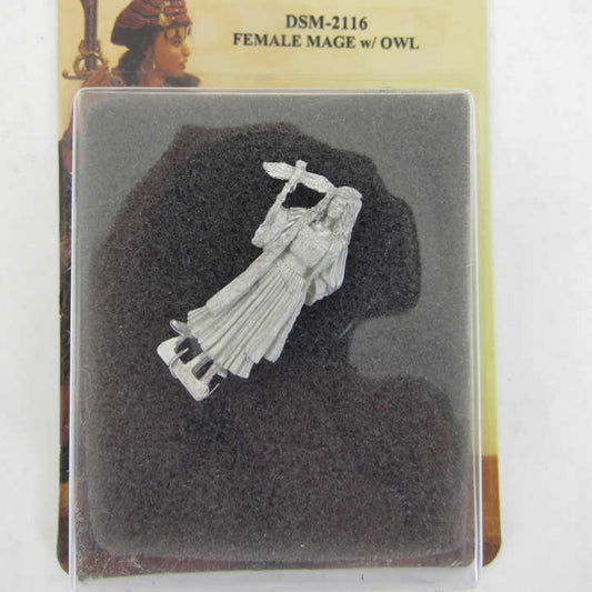 DSM2116 Female Mage With Owl Miniature Parkinson Masterworks