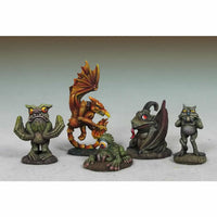 DSM4632 Devil Toad-Quasit-Wormwood-Fire Imp-Eye of the Swamp Miniature