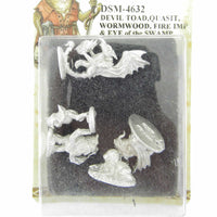 DSM4632 Devil Toad-Quasit-Wormwood-Fire Imp-Eye of the Swamp Miniature