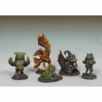 DSM4632 Devil Toad-Quasit-Wormwood-Fire Imp-Eye of the Swamp Miniature