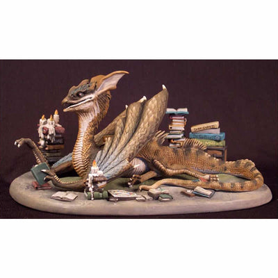 DSM4800 Book Wyrm Dragon Diorama Set Miniature Diterlizzi Masterworks