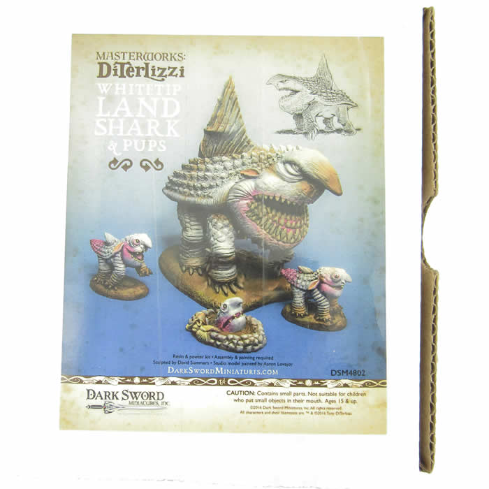 DSM4802 Adult Land Shark And Pups X3 Miniature Diterlizzi Masterworks