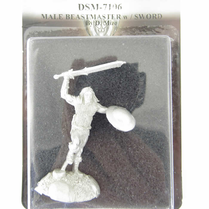 DSM7106 Male Beastmaster with Sword Miniature Visions In Fantasy