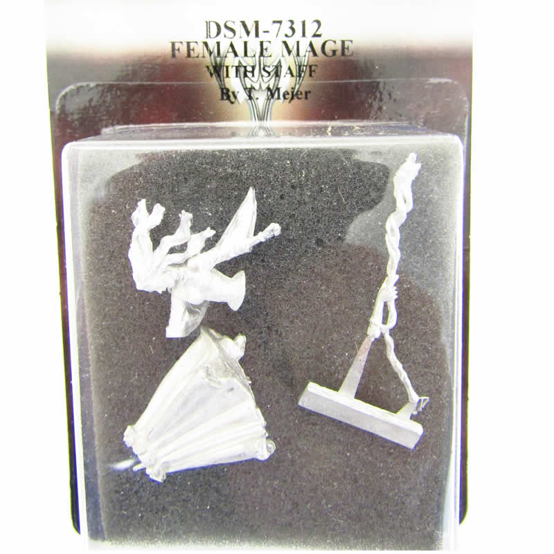 DSM7312 Female Mage with Staff Miniature Visions In Fantasy