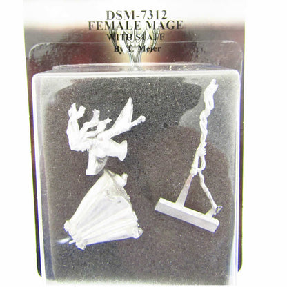DSM7312 Female Mage with Staff Miniature Visions In Fantasy