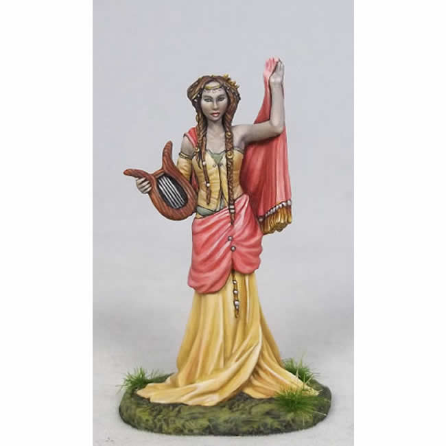 DSM7620 Muse Terpsichore with Harp Miniature Stephanie Law Masterworks