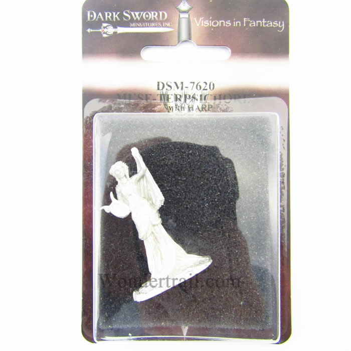 DSM7620 Muse Terpsichore with Harp Miniature Stephanie Law Masterworks