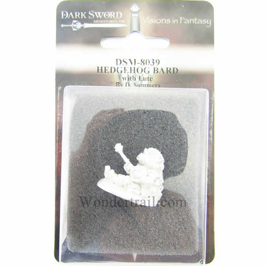 DSM8039 Hedgehog Bard With Lute Miniature Critter Kingdoms