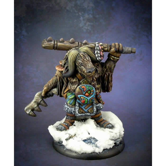 DSM8099 Musk Ox Warrior Miniature Critter Kingdoms Dark Sword