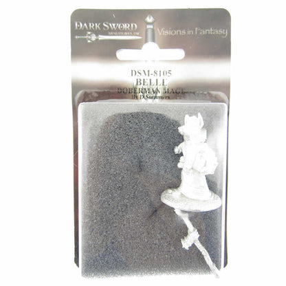 DSM8105 Belle Doberman Mage Miniature Critter Kingdoms Dark Sword
