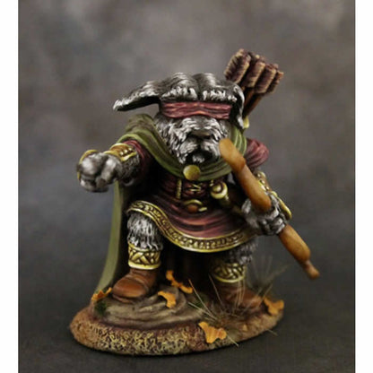 DSM8108 Abigayle Blind Schnauzer Ranger with Bow Miniature Critter Kingdoms