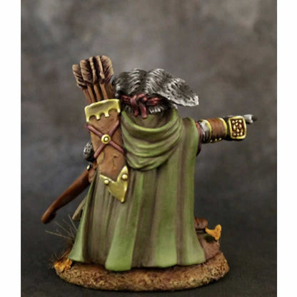 DSM8108 Abigayle Blind Schnauzer Ranger with Bow Miniature Critter Kingdoms