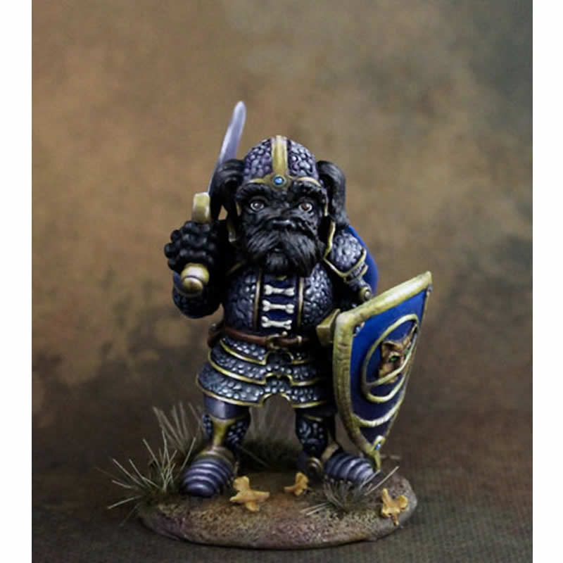DSM8109 Savannah Schnauzer Paladin with Sword Miniature Critter Kingdoms