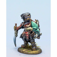 DSM8115 Rottweiler Warrior with Sword and Shield Miniature Critter Kingdoms