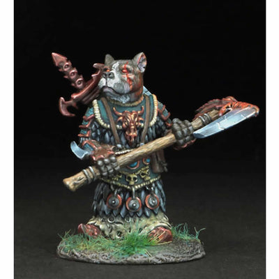 DSM8118 Pitbull Warrior With Battle Axe Miniature Critter Kingdoms