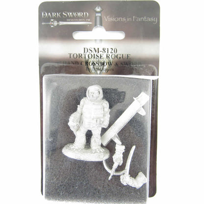 DSM8120 Tortoise Rogue with Hand Crossbow and Sword Miniature