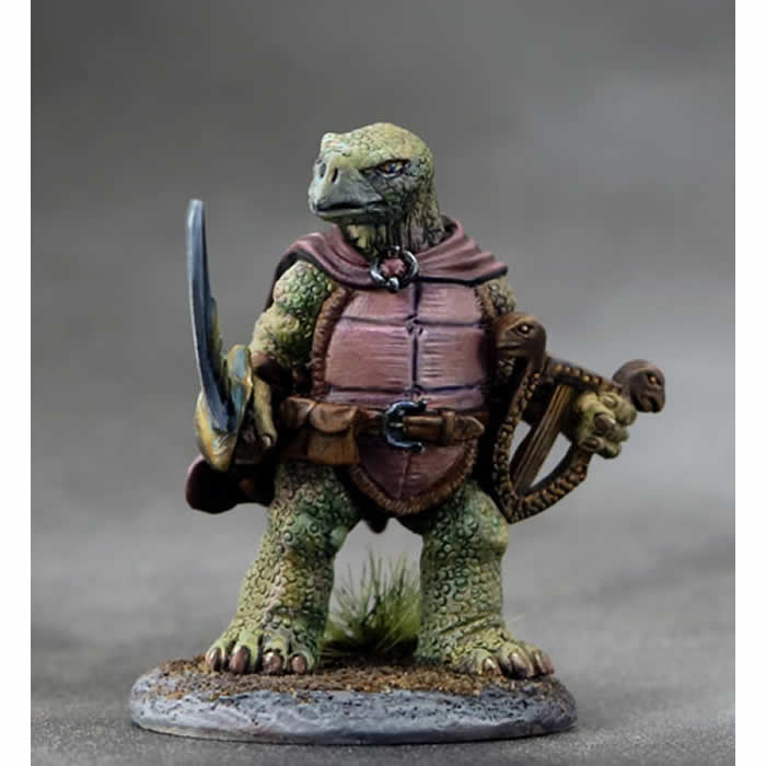 DSM8123 Tostoise Bard with Lyre and Sword Miniature Critter Kingdoms