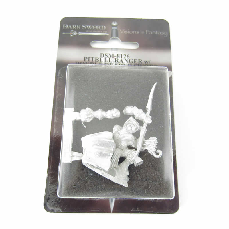 DSM8126 Pitbull Ranger with Double Bladed Sword Miniature Critter Kingdoms