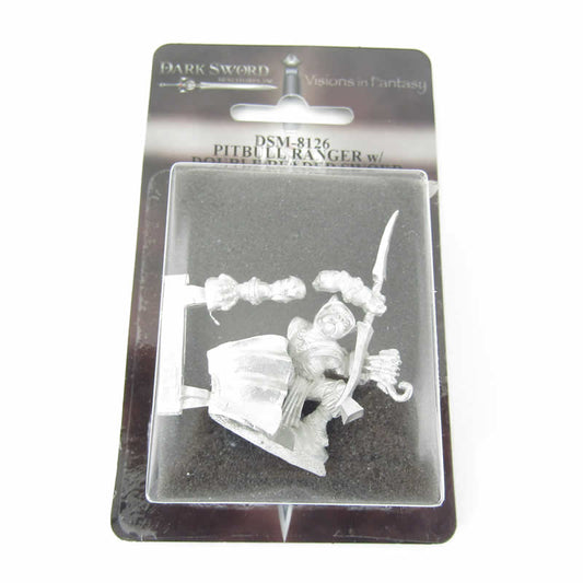 DSM8126 Pitbull Ranger with Double Bladed Sword Miniature Critter Kingdoms