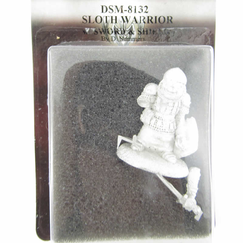 DSM8132 Sloth Warrior with Sword and Shield Miniature Critter Kingdoms
