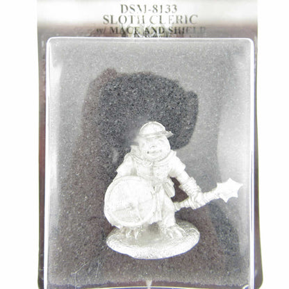 DSM8133 Sloth Cleric With Mace and Shield Miniature Critter Kingdoms