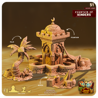 3D Printed Cast n Play Fountain of Wonders Desert Winds Terrain Set 28mm 32mm D&D