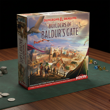 D&D Builders of Baldur's Gate - City-Building Strategy Board Game with 3D Miniatures