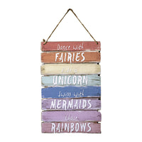 Dance with Fairies Wooden Plaque
