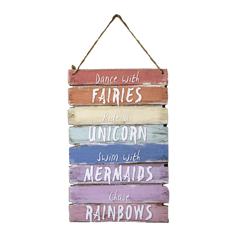 Dance with Fairies Wooden Plaque