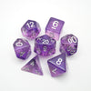 Dancing Lavender - 7 Piece DnD Dice Set | Acrylic RPG Gaming Dice