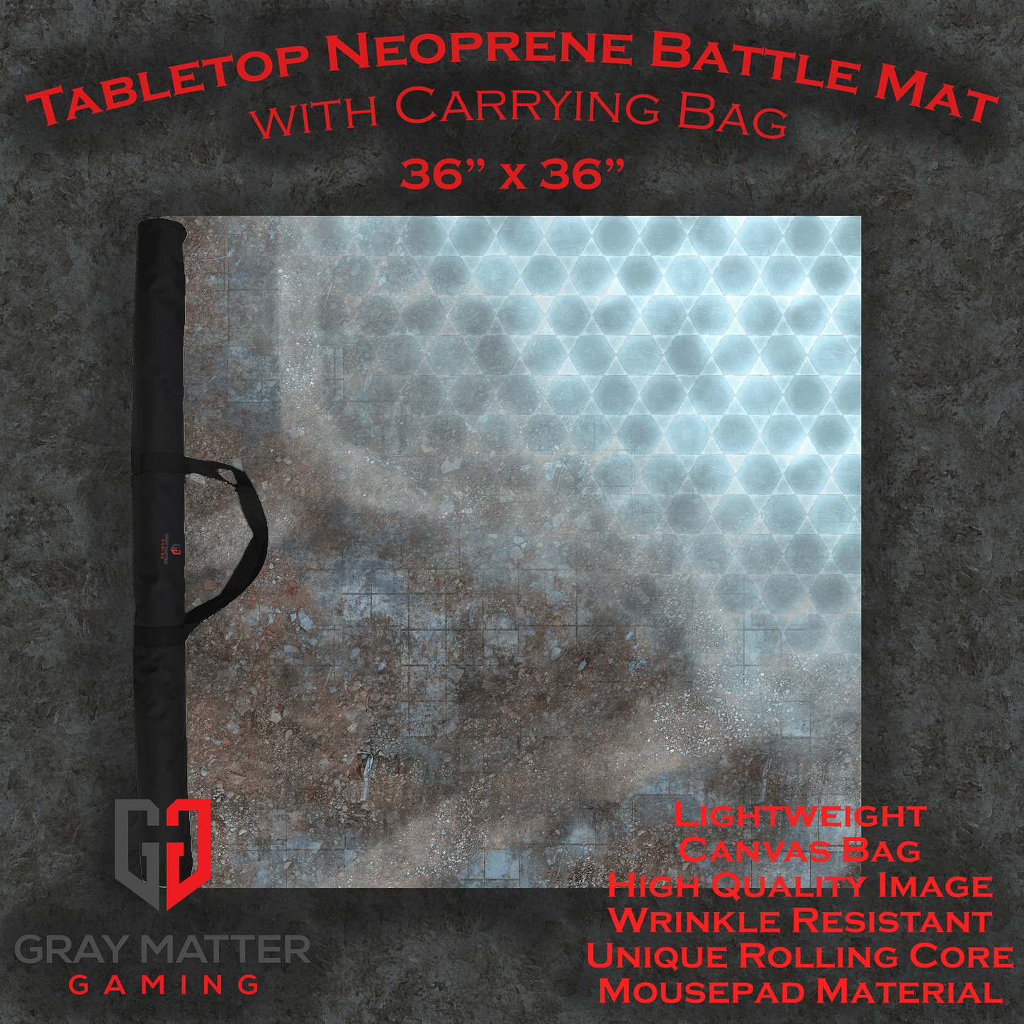 Bloody Fantasy Football Double-Sided Neoprene Battle Mat with Bag - Wargaming Playmat