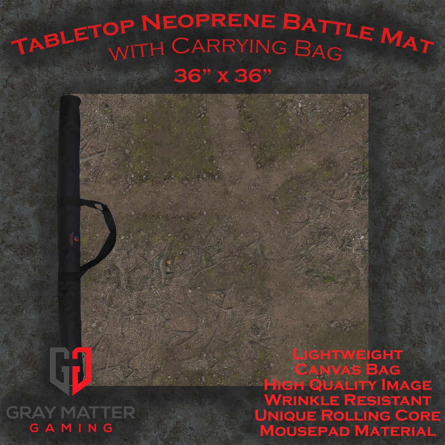 Deep Forest Neoprene Battle Mat – Tabletop Wargaming & RPG Play Mat