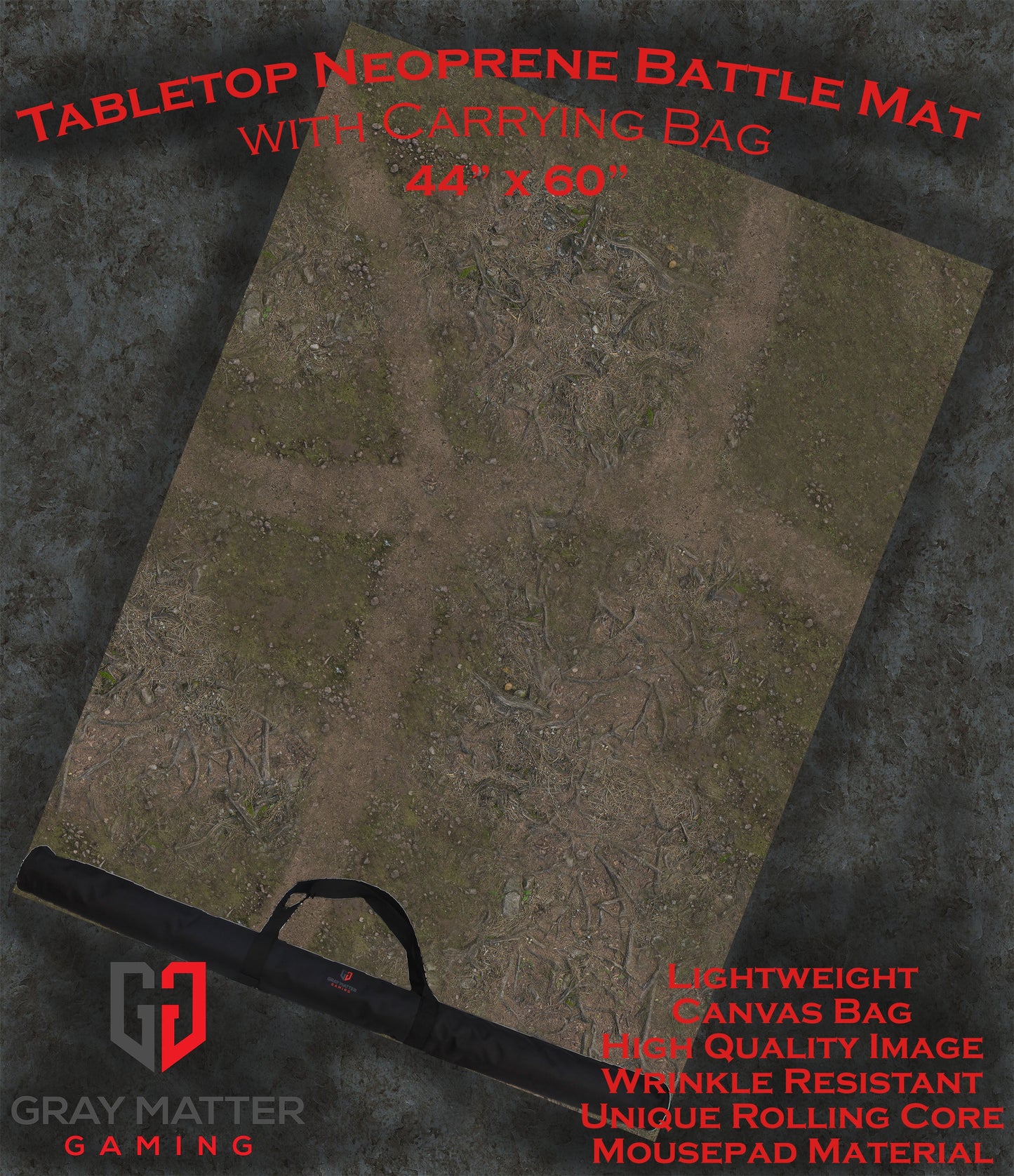 Deep Forest Neoprene Battle Mat – Tabletop Wargaming & RPG Play Mat