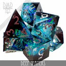 Deep Waters (Handmade) - 7 Dice Set