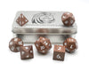 Deku Seed- 7 Piece DnD Dice Set | Wood RPG Gaming Dice