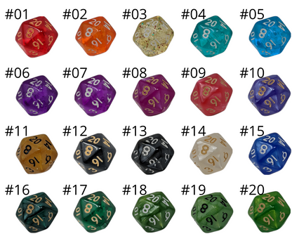 Mini D20 Fishhook Earrings