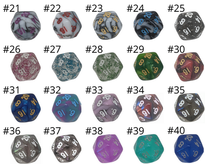 Mini D20 Fishhook Earrings