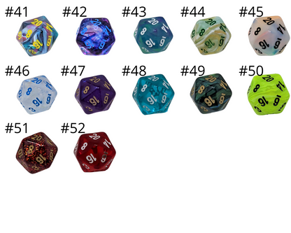 Mini D20 Fishhook Earrings