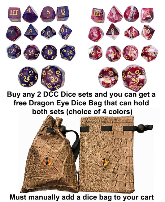 Specialty 14 Unusual DCC Dice Set - Mage Bullets