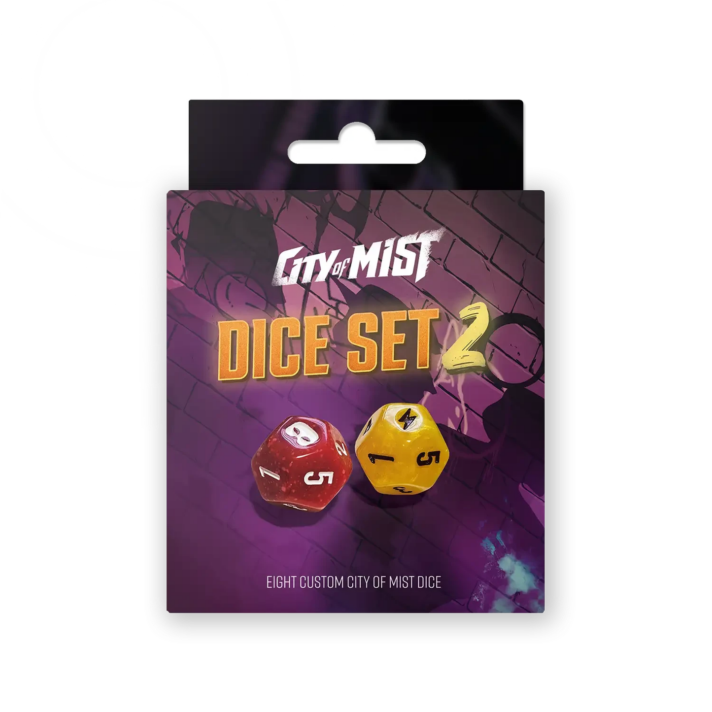 Local Legends Dice — 8 Custom City of Mist DoubleSix Dice