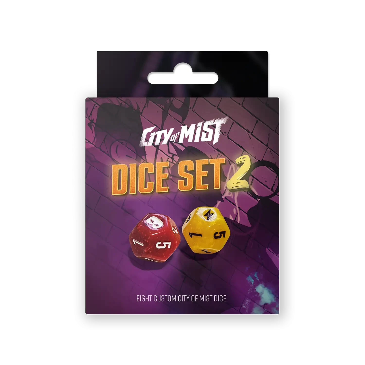 Local Legends Dice — 8 Custom City of Mist DoubleSix Dice