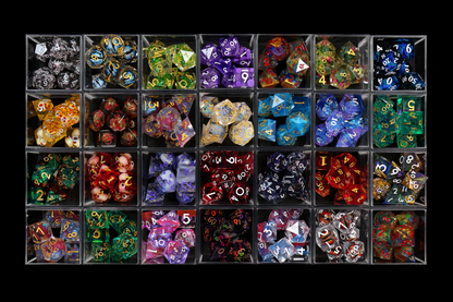 Sharp Edge Mystery Dice | Hand-Poured Resin D&D Dice by 1985 Games