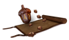 Leather Satchel with 6 Acorn Dice - Legend in the Mist