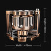 Unique dnd revolver dice set: 7 cool metal dnd bullet dice in the rotating revolver cylindrical magazine