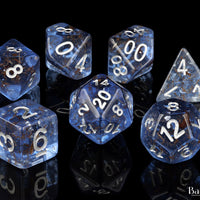 Sapphire, Polyhedral Dice Set