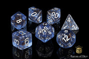 Sapphire, Polyhedral Dice Set