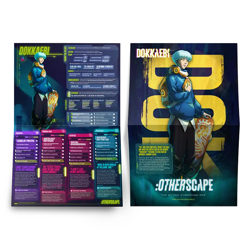 :Otherscape Character Pack — 10 Pregen Character Folios