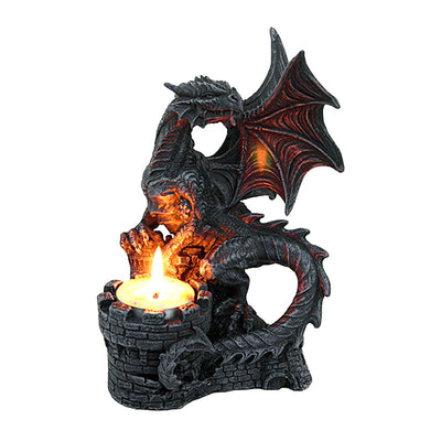 Dragon & Castle Tea-Light Holder