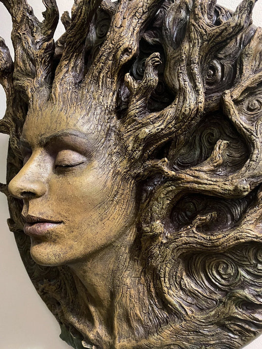 Dryad Bust Life Sized Wall Plaque